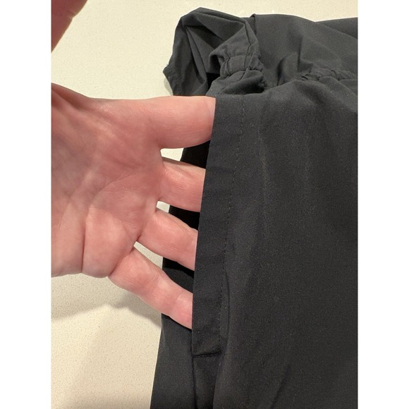 Eddie Bauer Athletic Sleeveless Tank Dress Drawstring Waist Hiking Sz M Black - Picture 4 of 8